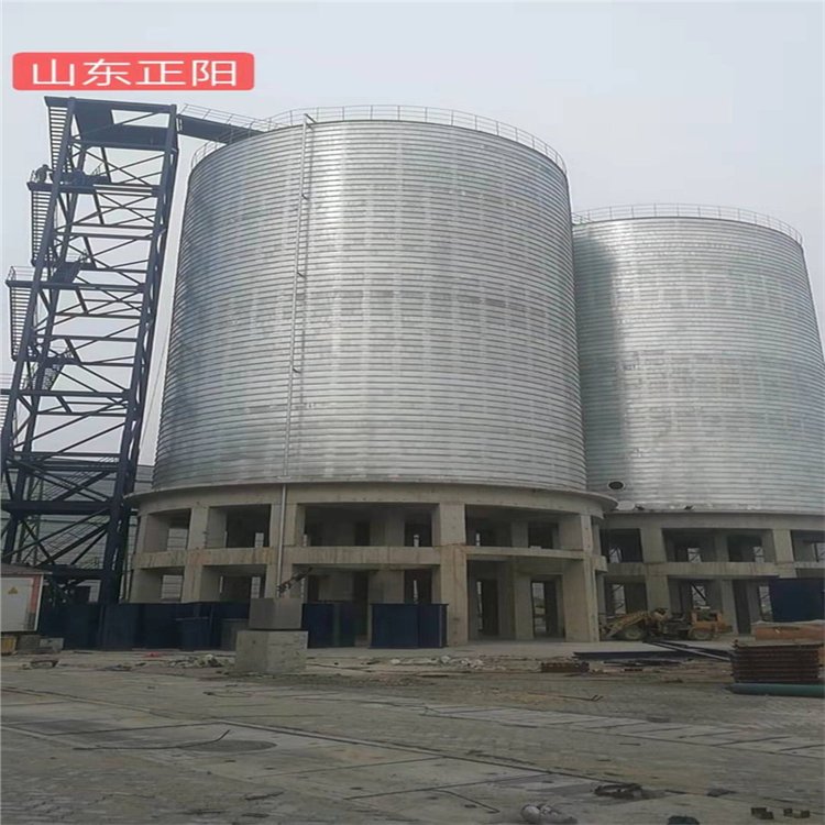大型钢板仓 物料储存罐 螺旋式 筒仓石子粉煤灰焊接钢板库